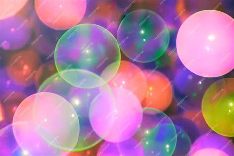 Premium Photo Colorful Bubbles Background Abstract Colorful Bokeh Effect