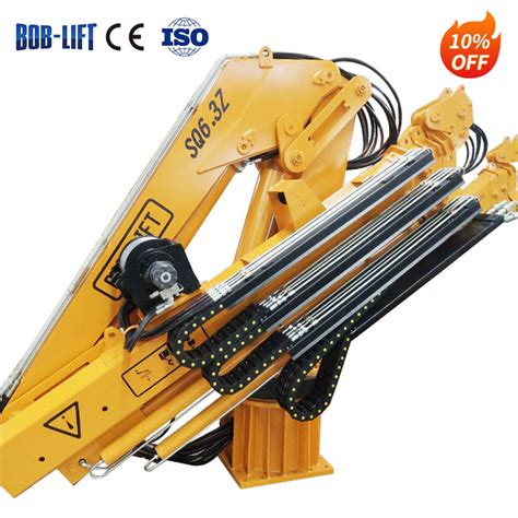 High Quality Knuckle Folding Ship Boom Hydraulic Marine Crane Ton