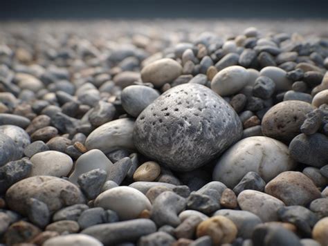 Há uma pedra que está sobre uma pilha de pedras generativas ai Foto