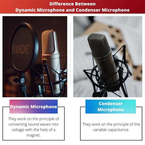 Dynamic Microphone Vs Condenser Microphone Difference And Comparison