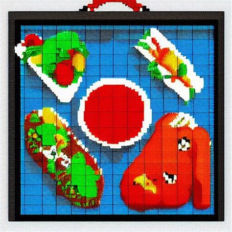 Frozen Food Pixel Art With Hdd Image Lauretta Jones Arthub Ai