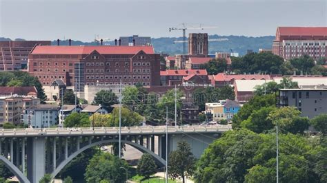 University of Tennessee Campus in Knoxville, Tennessee. Aerial View of ...