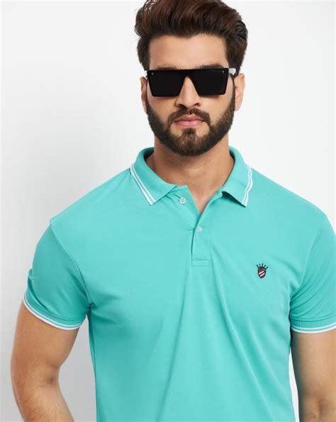 Buy Relane Men S Cotton Half Sleeves Solid Polo T Shirt Online At Best