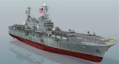 3d Model Of Uss Nassau Lha 4