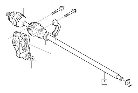 2011 Volvo XC70 Cv Axle Shaft Support Bearing Bracket Cv Axle Shaft