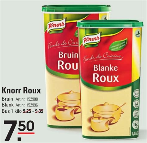 Knorr Roux Kilo Aanbieding Bij Sligro