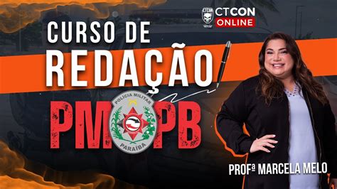 AULA 01 CURSO DE REDAÇÃO PMPB PROF MARCELA MELO YouTube