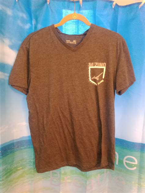 Mizuno Running Logo Japan Engineered Gray Graphic T S… - Gem