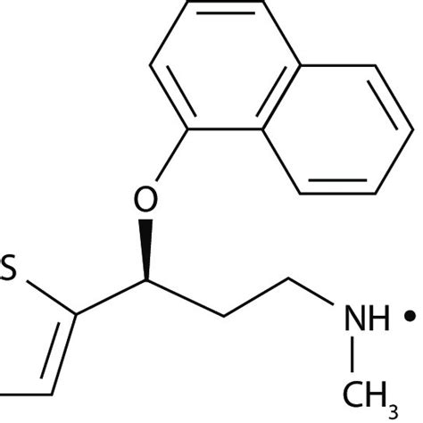 Chemical Structure Of Duloxetine Download Scientific Diagram