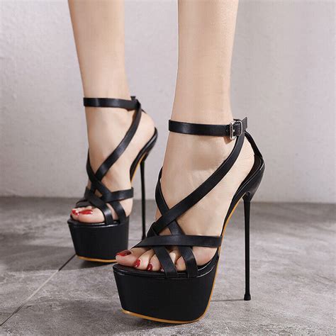 Chunky Heel Platform Heels Hotsell