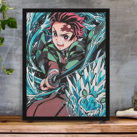 Quadro Decorativo Demon Slayer A Elo Produtos Especiais