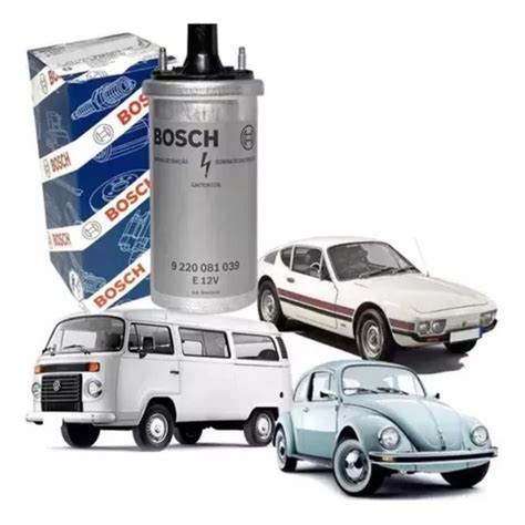 Bobina Ignição Fusca Brasilia Kombi Sp2 Platinado Bosch 039