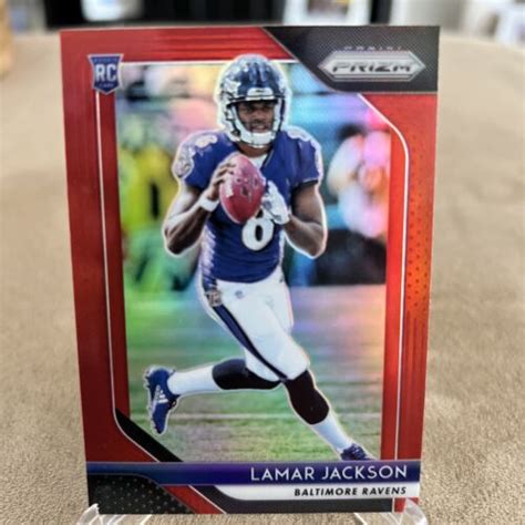 2018 Panini Prizm Lamar Jackson Retail Red Prizm Ssp 212 B4 Ebay