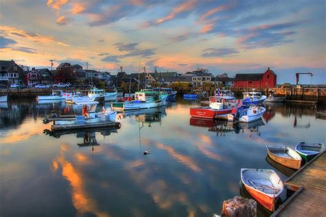 Harbor Sunset In Rockport Ma Photograph By Joann Vitali Fine Art America