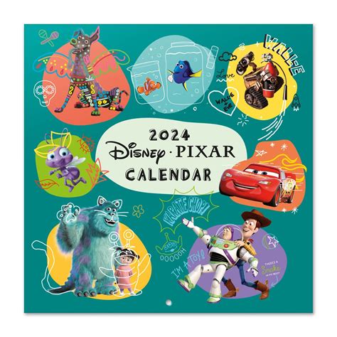 Calendario De Pared Disney Pixar Erikstore