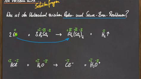 Vergleich Sb Und Redox Reaktionen Youtube