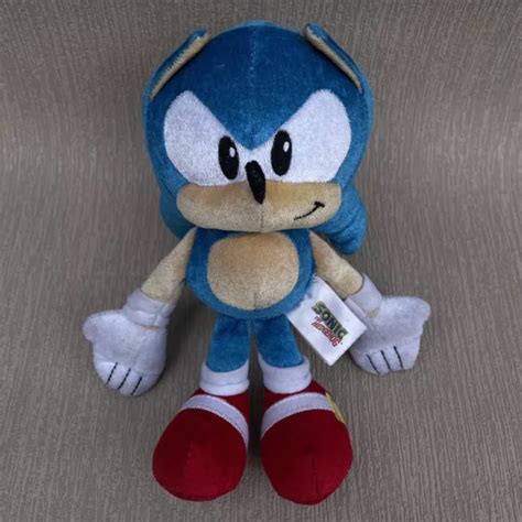 TOMY SONIC THE Hedgehog 8 Sonic Plush 25th Anniversary USED 20 00