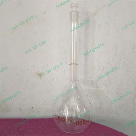 Jual Labu Ukur Volumetric Flask 1000 Ml PYREX Kab Sumedang Yuli