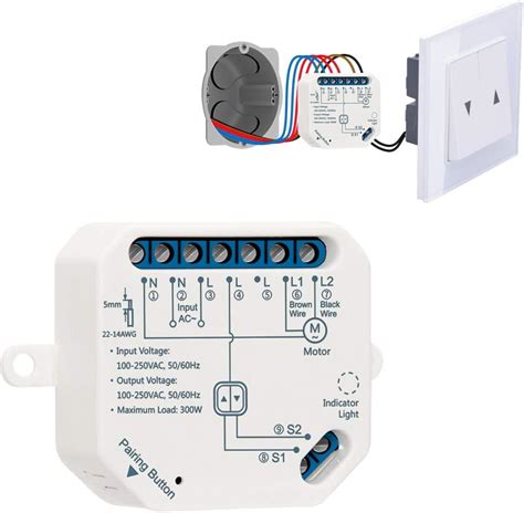 LoraTap Interrupteur Module Volet Roulant Connecté Commutateur Rideau