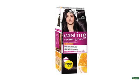 Buy L Oreal Paris Casting Creme Gloss Hair Color Ebony Black Pc