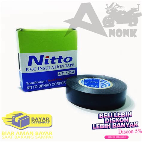 Solasi Isolasi Nitto Solatip Tape Kabel Listrik Merk NITTO Panjang