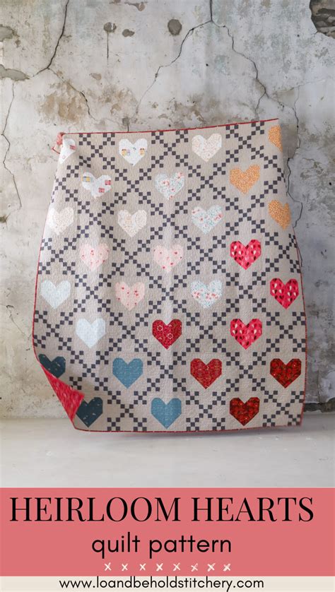 Heirloom Hearts Quilt Using The Softer Side Collection Heart Quilt