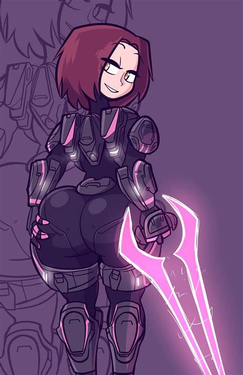 Rule 34 Armor Ass Big Ass Breasts Brown Hair Comission Energy Sword