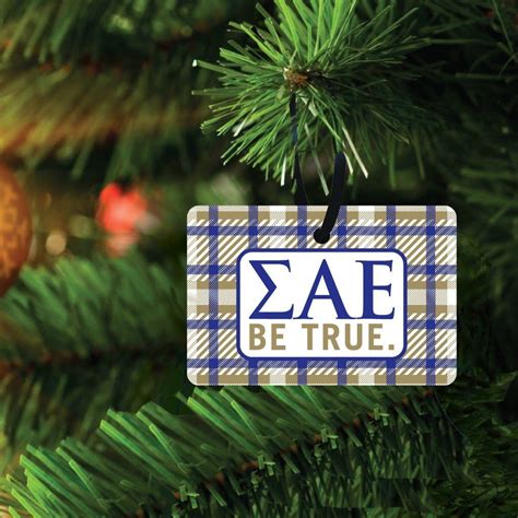 Sigma Alpha Epsilon Ornament Rectangle Victorystore