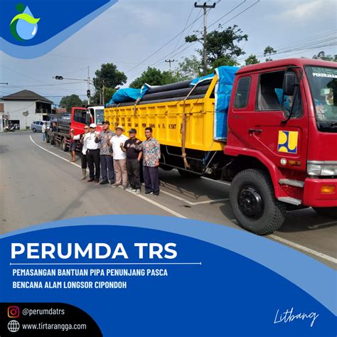 Perumda Trs Menerima Bantuan Pipa Dari Pupr Untuk Perbaikan Jaringan