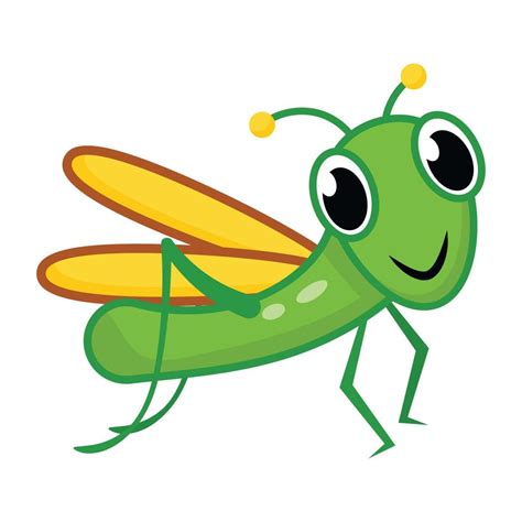 Herbivorous insects, flat cartoon icon of orthoptera 17029078 Vector Art at Vecteezy