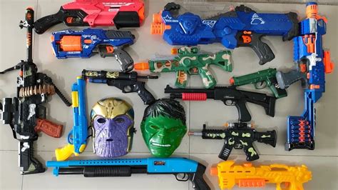 Main Tembak Tembakan Nerf Gun Ak Akm Shotgun Water Gel Gun