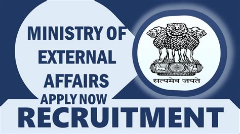 Ministry Of External Affairs Recruitment