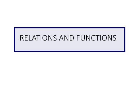 Solution Relations And Functions 21 Studypool