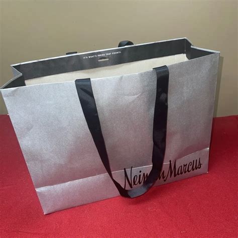 Neiman Marcus Bags Neiman Marcus Empty Paper Grey Silver Shopping