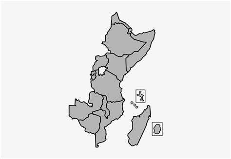 East Africa Map Outline Transparent Png 350x500 Free Download On