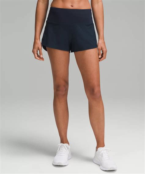 Lululemon Speed Up High Rise Lined Shorts In True Navy Modesens