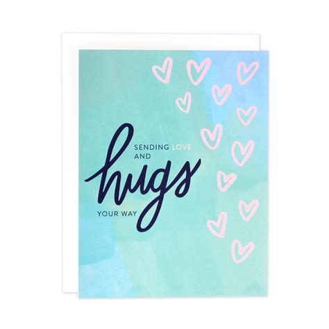 Sending Love & Hugs Your Way Card | Little Print Design