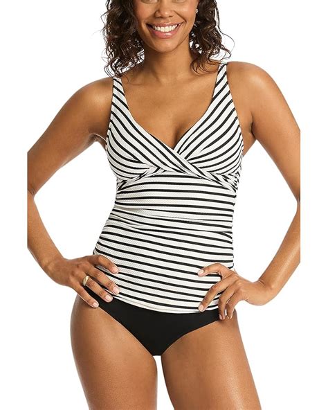 Women S Sea Level Swim Amalfi Cross Front Multifit Singlet Top Zappos