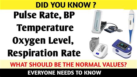 Vital Signs Of Our Body Bp Oxygen Level Temperature Respiration