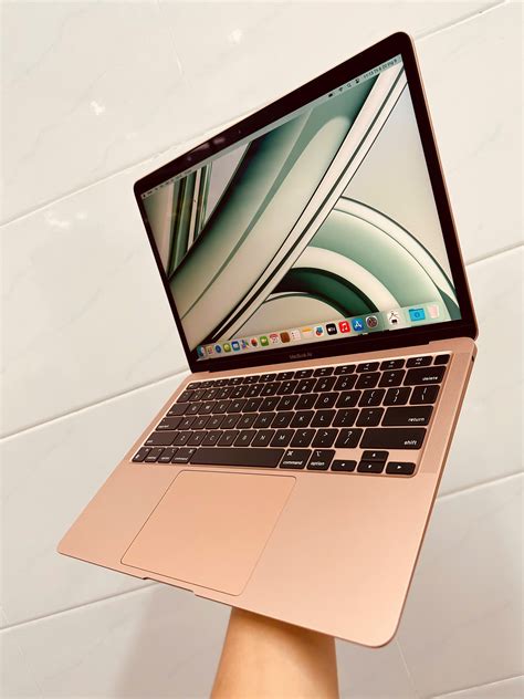 Macbook Air M1 2021 Ram 8g Ssd 256g Gold Rose Laptop Cũ Giá Rẻ Triều Phát