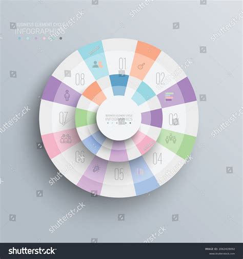 Cycle Chart Infographic Template Diagram Graph Stock Vector (Royalty ...