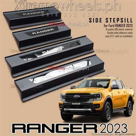 Ford Ranger 2023 2024 4pcs Thailand Made Side Step Sill Stepsill