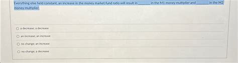 Solved Everything Else Held Constant An Increase In The Chegg