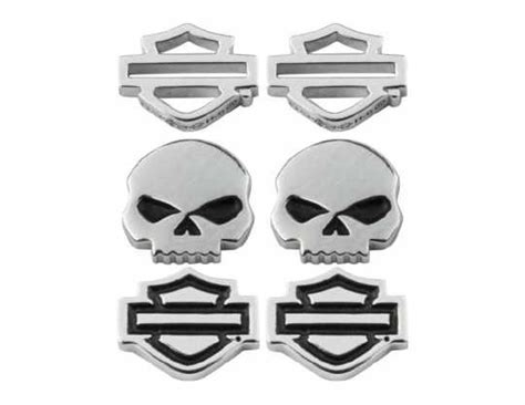 Harley Davidson Ohrringe Bar Shield Skull Stud Im Thunderbike Shop