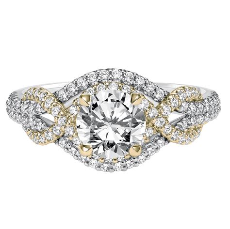 Halo Twist Engagement Ring • Brooks Diamonds