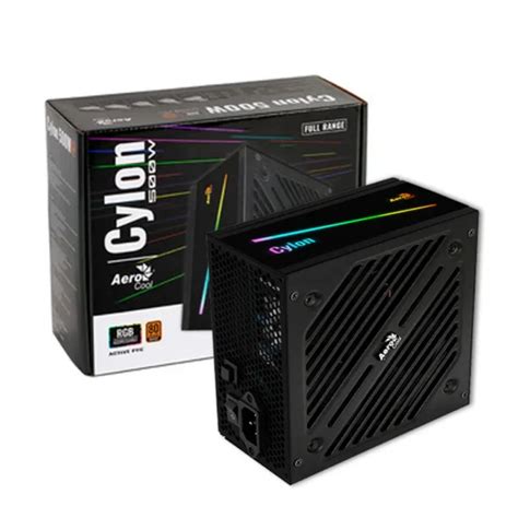 Fuente 500w Aerocool Cylon Rgb 80 Plus Bronze