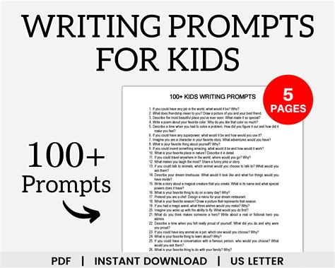 Kids Writing Prompts, Writing Prompts for Kids, Creative Writing ...