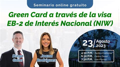 Green Card A Trav S De La Visa Eb De Inter S Nacional Niw Youtube