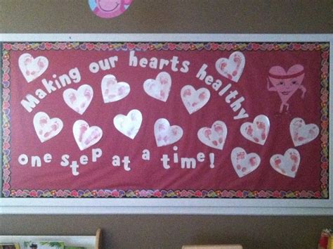 Preschool Heart Health Month Bulletin Board Making Our Hearts Healthy