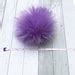 Luxury Faux Fur Lilac Large Inch Pom Poms Fake Fur Purple Crochet